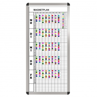 Klassen-Plantafel, 10 Stunden Mo-Fr, für 10 Klassen, 103x57 cm, Klassen-Plantafel, 10 Stunden Mo-Fr, für 10 Klassen, 103x57 cm,